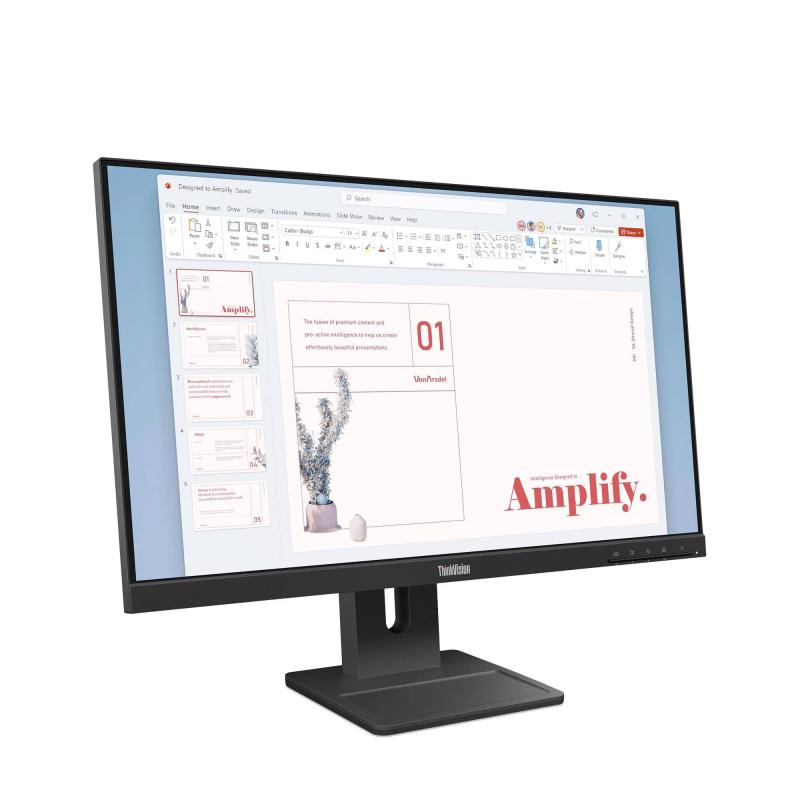 Monitor Lenovo Thinkvision E24-40 - 23.8 pulgadas, 1920x1080, 527x296, 5 mm, 3 años de garantia