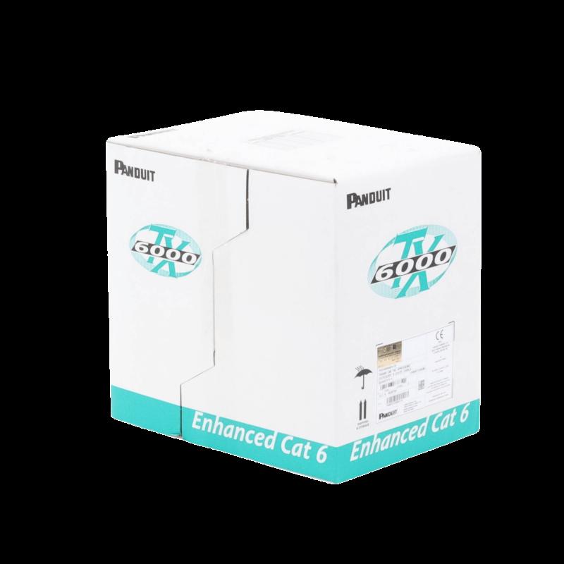 Bobina de Cable UTP 305 Metros (1000 Pies) de Cobre, TX6000? PanNet, Reelex, Blanco, Categoría 6 Mej