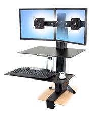Ergotron WorkFit-S, Dual with Worksurface+