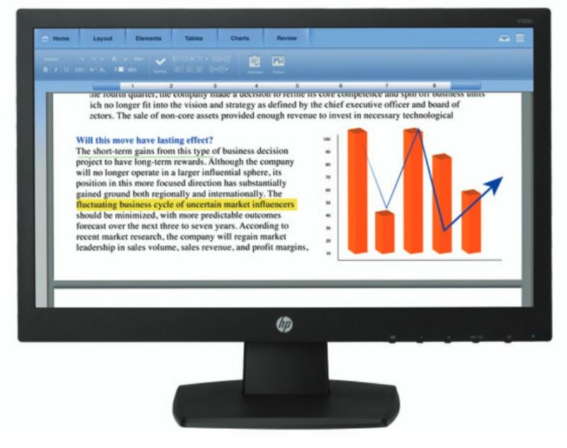 HP V193b 18.5" Black HD ready Matt