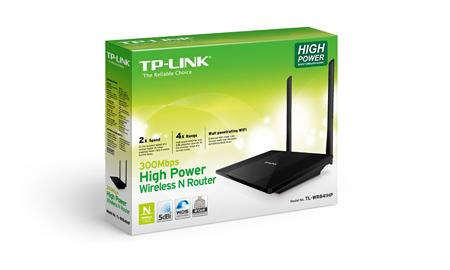 Router Inalámbrico TP Link N300 TL WR841HP / Negro