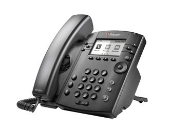 Polycom VVX 310 6líneas LCD Wired handset Black