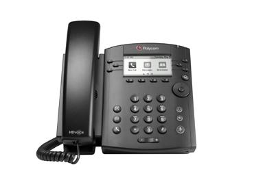 Polycom VVX 310 6líneas LCD Wired handset Black