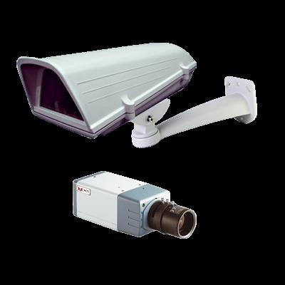 KIT de cámara IP con gabinete Antivandálico y Bracket para Aplicaciones de CCTV en Cli