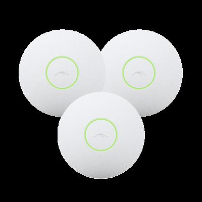 Paquete Ubiquiti Networks UAP3, 3 Puntos de Acceso UAP UniFi, 802.11 b/g/n (2.4 GHz)