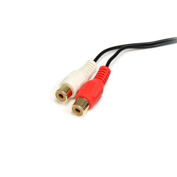 StarTech.com Cable de 1.8m de Audio Estéreo Mini Jack a RCA - Macho a Hembra