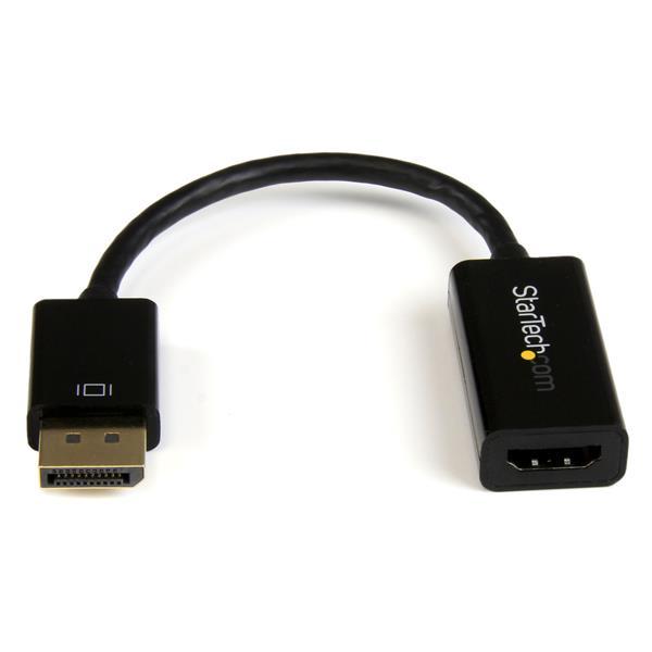StarTech.com Convertidor de Video DisplayPort a HDMI con Audio – Adaptador Activo DP 1.2 para Comp