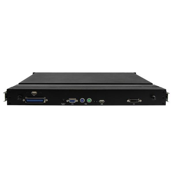 StarTech.com Consola de Rack 1U con LCD de 17 Pulgadas HD 1080p y Concentrador Hub USB Frontal