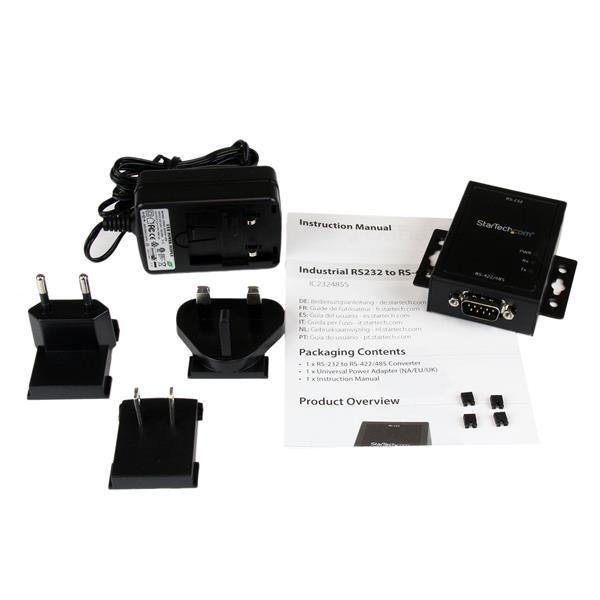 StarTech.com Conversor Adaptador Serie RS232 a RSS422 y RS485 - Puerto Serial DB9 Protección Electr
