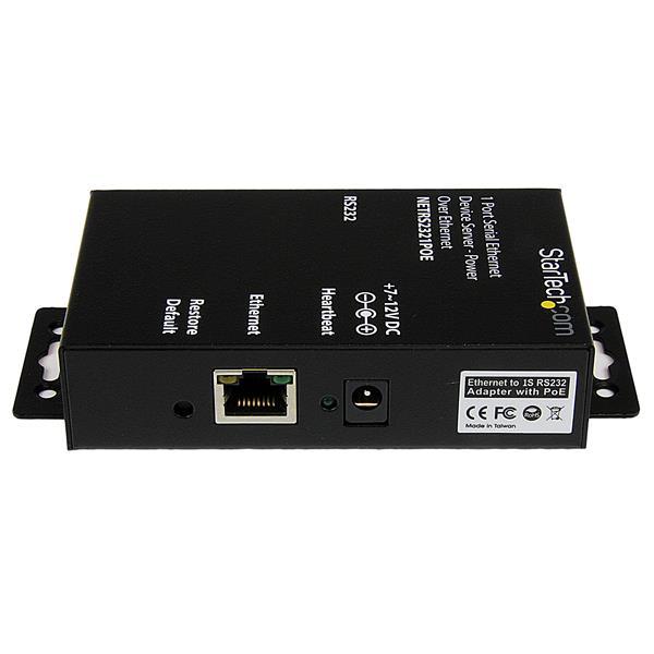 StarTech.com Servidor de Dispositivos Serie de 1 Puerto RS232 con Power over Ethernet PoE - Converso