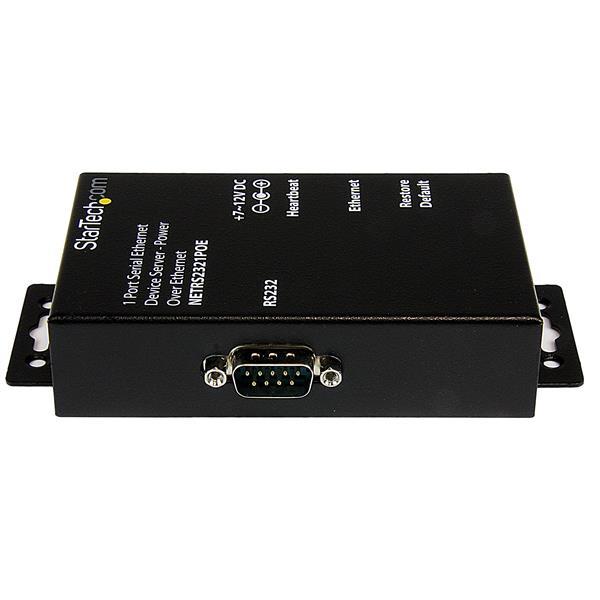 StarTech.com Servidor de Dispositivos Serie de 1 Puerto RS232 con Power over Ethernet PoE - Converso
