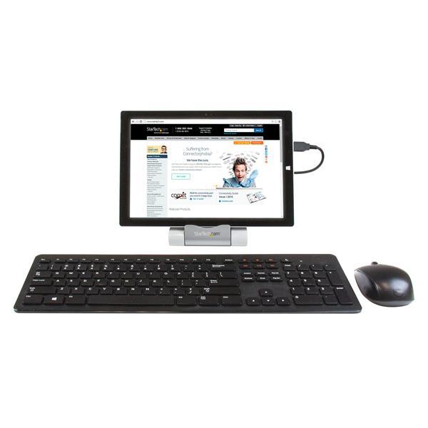 StarTech.com Concentrador USB 3.0 de 3 Puertos - Hub con Puerto de Carga Rápida (2.1A) y Base para 