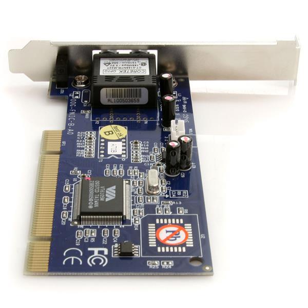 StarTech.com Tarjeta Ethernet PCI de fibra óptica ST multimodo - 2km de alcance
