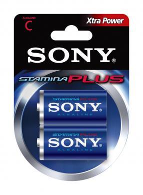 PAQUETE DE 2 PILAS SONY TIPO C 1.5V STAMINA PLUS ALCALINA  AM2-B2D WW