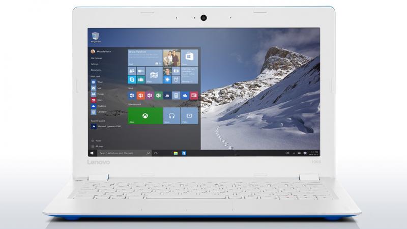 Lenovo IdeaPad 100s 11 1.33GHz Z3735F 11.6" 1366 x 768Pixeles Azul, Color blanco