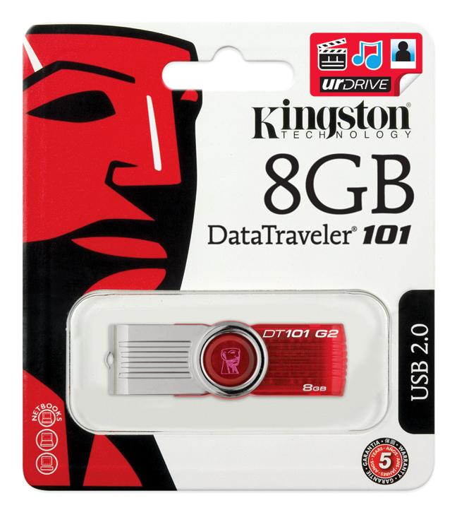 Kingston Technology DataTraveler G2 8GB 8GB USB 2.0 Rojo unidad flash USB