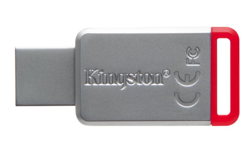 Kingston Technology DataTraveler 50 32GB 32GB USB 3.0 (3.1 Gen 1) Type-A Rojo, Plata unidad flash US