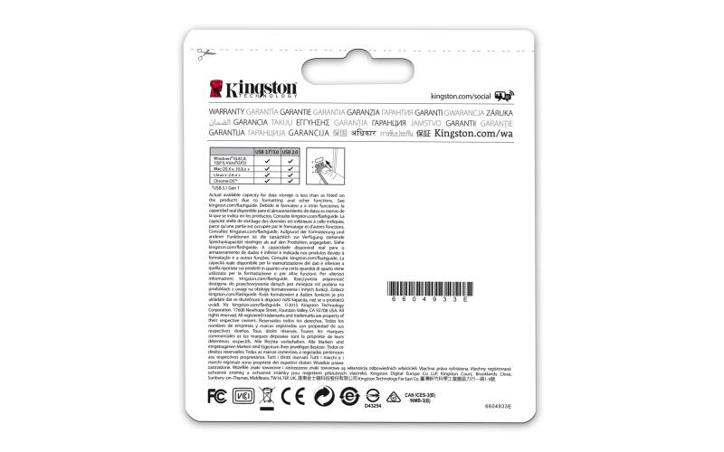 Kingston Technology DataTraveler 50 128GB 128GB USB 3.0 (3.1 Gen 1) Type-A Negro, Plata unidad flash