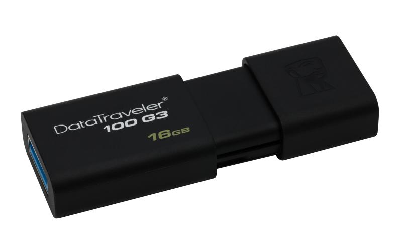 Kingston Technology DataTraveler 100 Generation 3 16GB 16GB USB 3.0 Negro unidad flash USB
