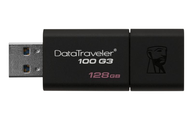 Kingston Technology DataTraveler 100 G3 128GB 128GB USB 3.0 Negro unidad flash USB