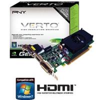 T.DE VIDEO PNY PCIE X16 2.0 GEFORCE G210 LOW PROFILE 1GB/64BIT DDR3 VGA/DVI/HDMI VC-447