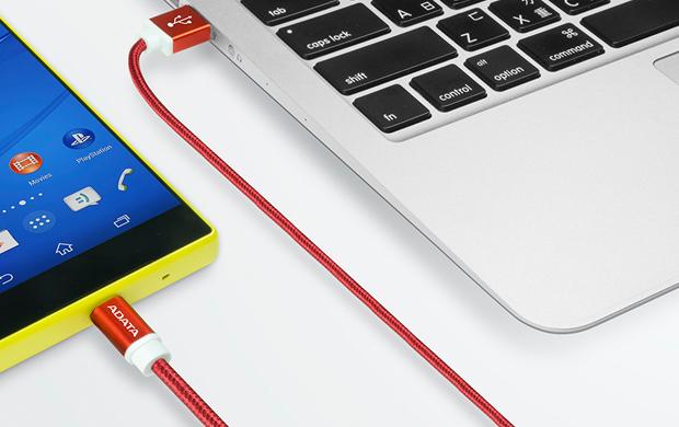 ADATA 1m, USB2.0-A/USB2.0 Micro-B 1m USB A Micro-USB B Rojo