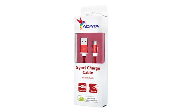 ADATA 1m, USB2.0-A/USB2.0 Micro-B 1m USB A Micro-USB B Rojo
