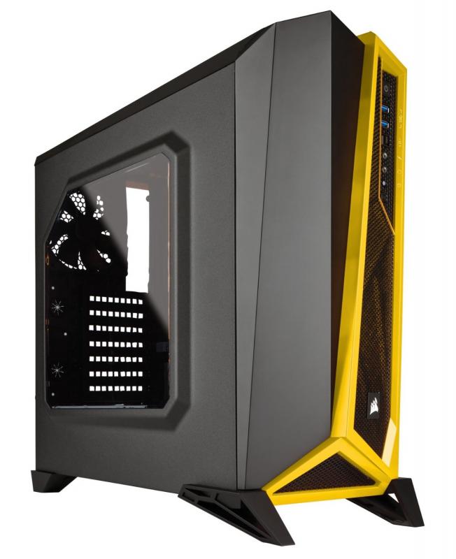 Corsair Carbide CC-9011094-WW Midi-Tower Negro, Amarillo gabinete de computadora