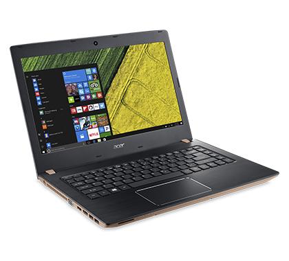 Acer Aspire E5-475-54MT 2.3GHz i5-6200U 14" 1366 x 768Pixeles Negro, Café Portátil