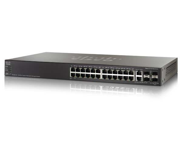 Cisco SG500-28P Gestionado L3 Energía sobre Ethernet (PoE) Negro