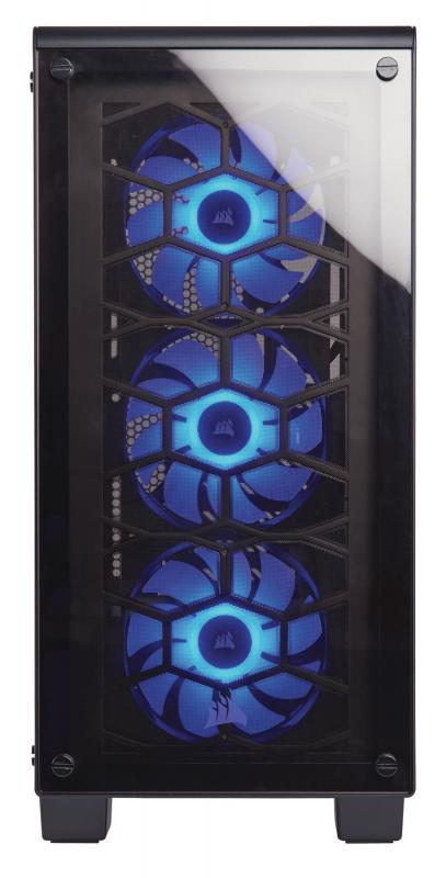 Corsair Crystal 460X Midi-Tower Negro gabinete de computadora