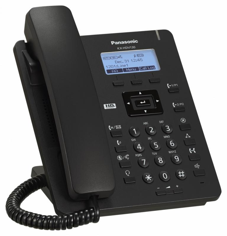 Panasonic KX-HDV130 Wired handset 4líneas LCD Negro teléfono IP