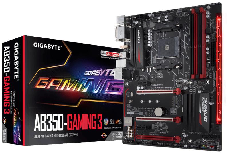 Gigabyte GA-AB350-GAMING 3 AMD B350 Socket AM4 ATX tarjeta madre