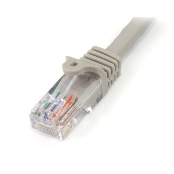 StarTech.com 25 ft Gray Snagless Category 5e (350 MHz) UTP Patch Cable 7.62m Gris cable de red
