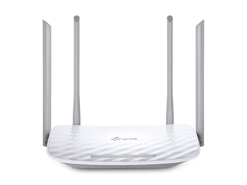 TP-LINK AC1200 Dual-band (2.4 GHz / 5 GHz) Fast Ethernet Gris, Color blanco enrutador inalámbrico