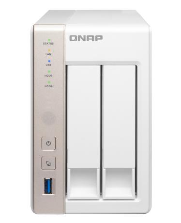 QNAP TS-251 NAS Torre Ethernet Color blanco servidor NAS y de almacenamiento
