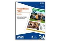 Epson Presentation Paper Matte - 8.5" x 11" - 100 Sheets papel para impresora de inyección de tinta