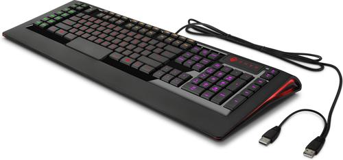 HP X7Z97AA USB QWERTY Negro teclado