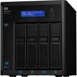 NAS WD MYCLOUD PR4100 32TB/4XHO TSW/2ETHERNET/RAID 0-1-5-10/WIN MAC WDBNFA0320KBK-NESN