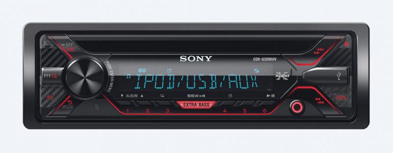 Sony CDX-G3200UV 220W Negro receptor Multimedia para coche