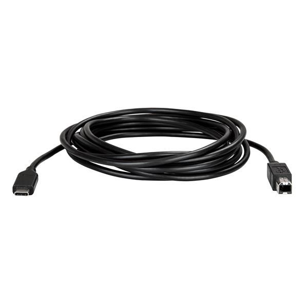 StarTech.com USB2CB3M 3m USB C USB B Negro cable USB