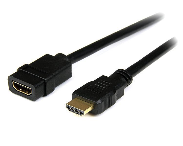 StarTech.com 2m HDMI Extension Cable - M/F 2m HDMI HDMI Negro cable HDMI