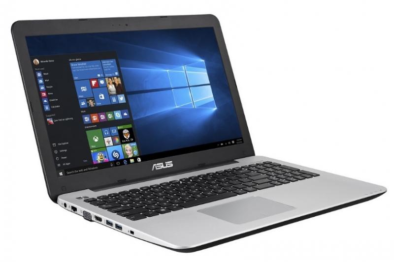 ASUS X555QG-XX069T 2.4GHz A10-9600P 15.6" 1366 x 768Pixeles Negro, Plata Portátil computadora port