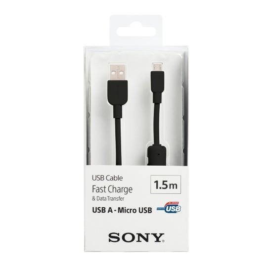 Sony CP-AB150/BC WW 1.5m USB A Micro-USB B Negro cable USB