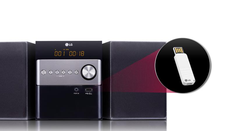 LG CM1560 Micro set 10W Negro sistema de audio para el hogar