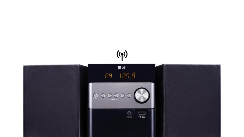 LG CM1560 Micro set 10W Negro sistema de audio para el hogar