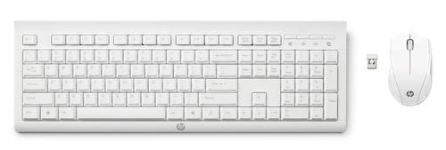 HP C2710 RF inalámbrico QWERTY Color blanco teclado