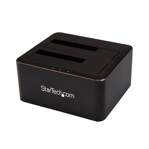 StarTech.com Docking Station USB 3.0 de 2 Bahías SATA de 2.5 o 3.5 Pulgadas para SSD o Disco Duro B