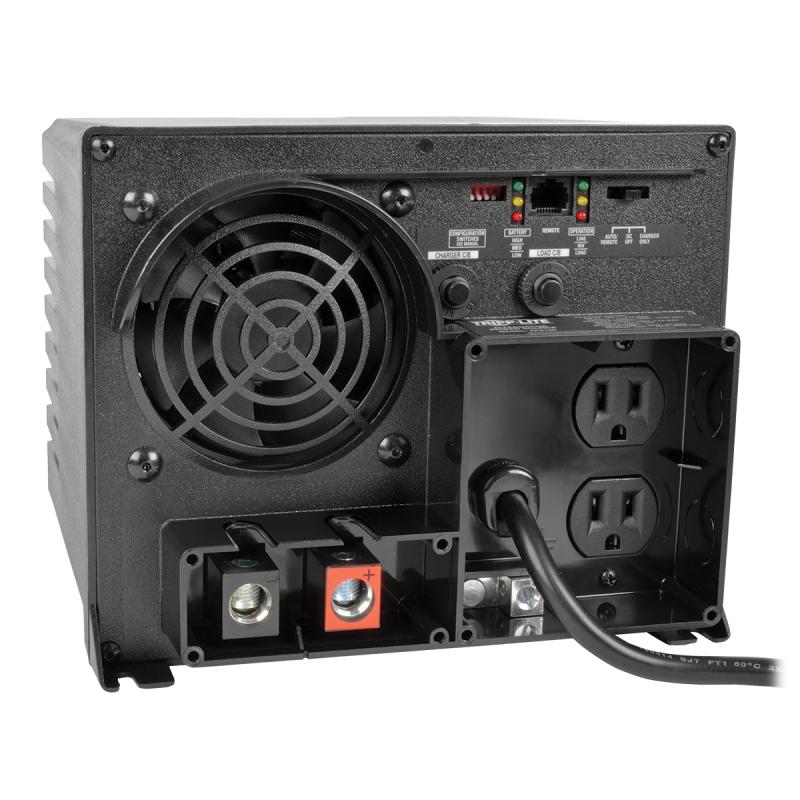 Tripp Lite Inversor/cargador PowerVerter APS de 750W, 12VCD y 120V con conmutación de transferencia