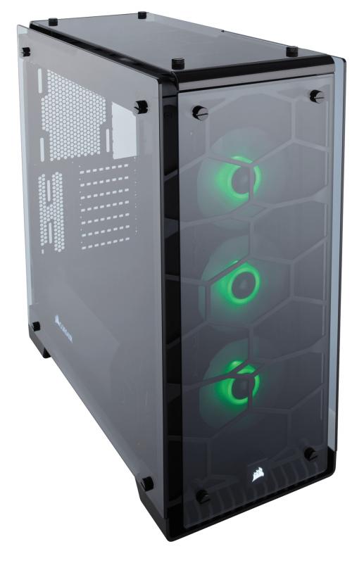 Corsair Crystal 570X Midi-Tower Negro, Transparente gabinete de computadora